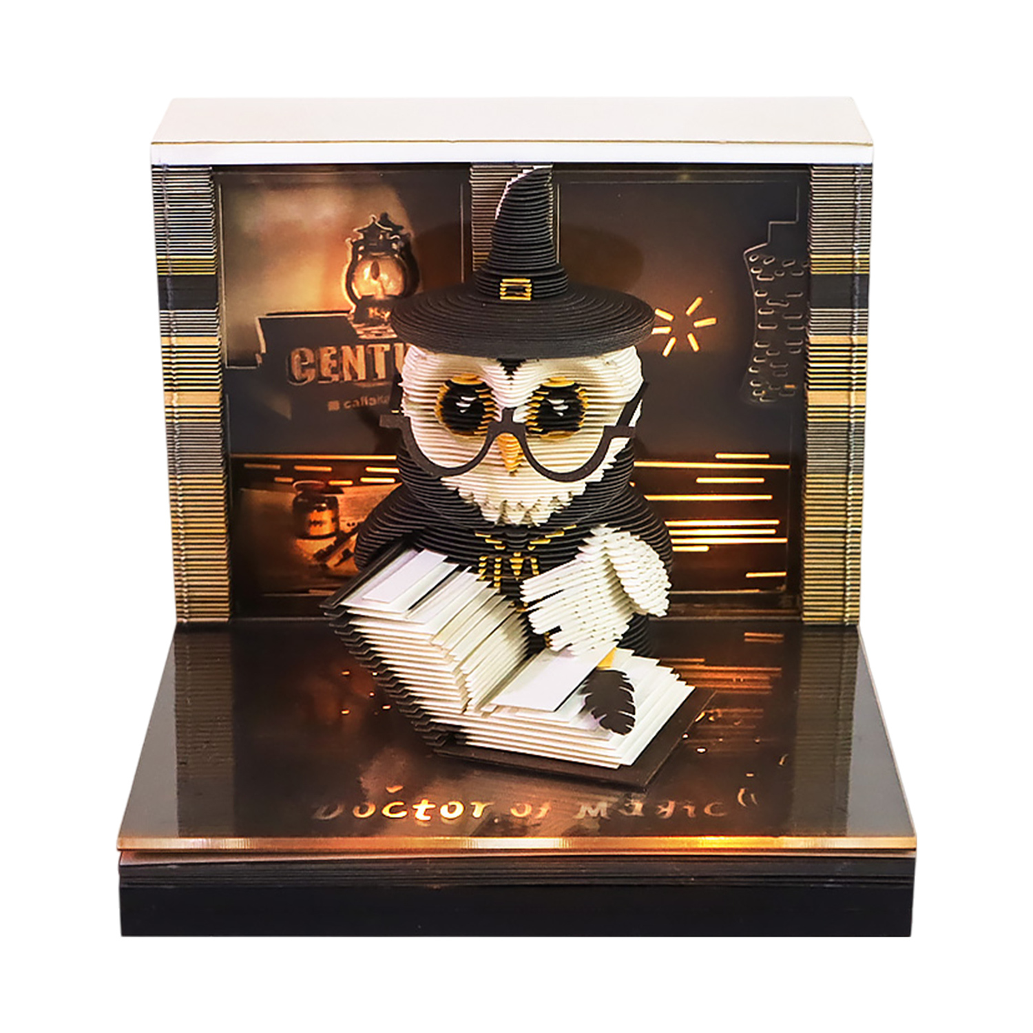 Hibou magique brun