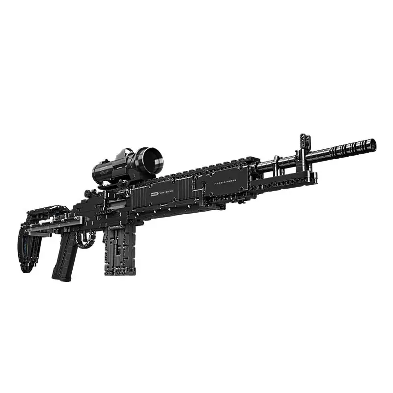 Mould King 14026 MK14 rifle de combate pistola bloques de construcción arma modelo ladrillos montaje pistola juguetes bloque