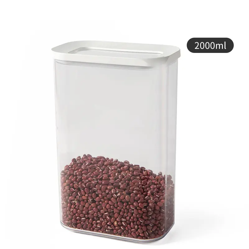 アマゾンで人気のふた付きプラスチック製食品貯蔵容器高品質2000mlBPAフリー食品貯蔵容器貯蔵缶