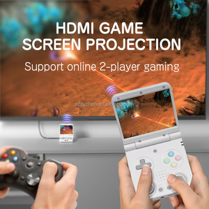 MIYOO Flip V2ハンドヘルドゲームコンソール3.5 ''IPSスクリーンレトロでコンパクトなポータブルゲームマシン、外出先でのエンターテイメントプレーヤーのギフト - Product Image 3