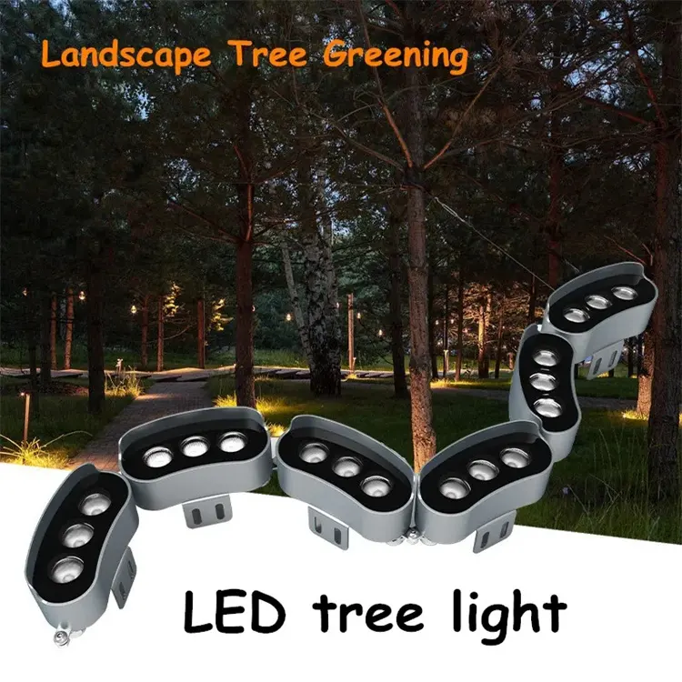 Ao ar livre IP65 LED árvore abraço de coco luzes palmeiras com luzes led 24W36W 48W 72W 90W AC220V 24V 3000K Palmeira Anel luz