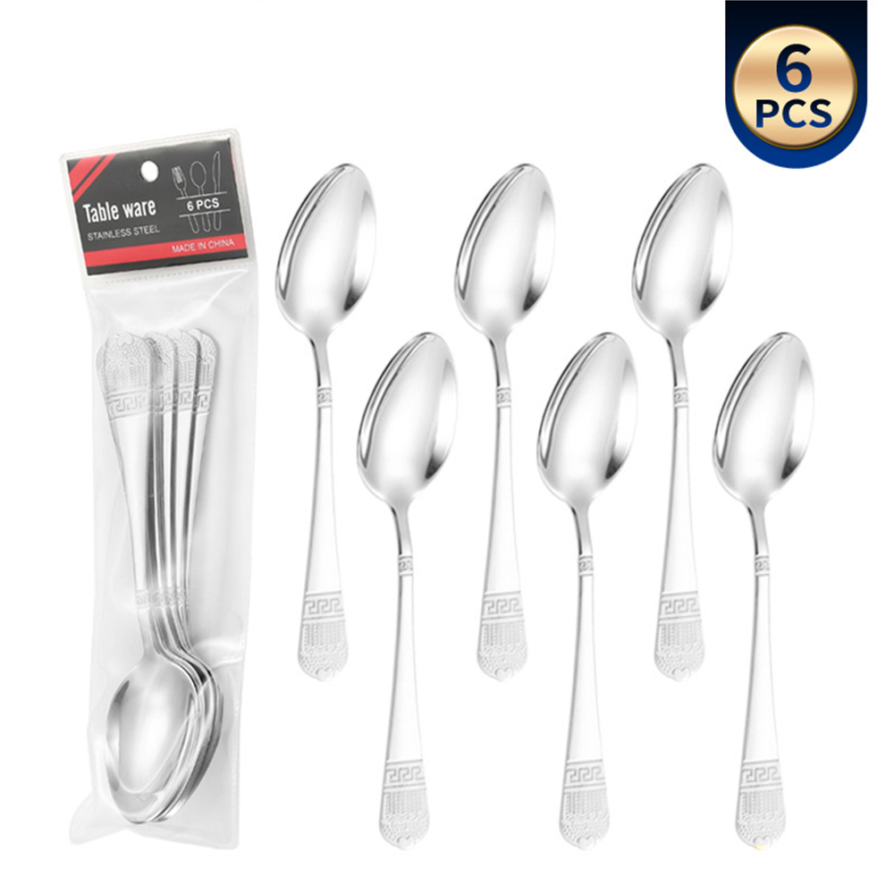 Cuillère 6Pcs Argent