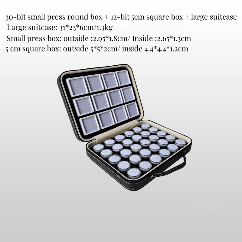 Boîte noire/de la presse box + 12 white5cm