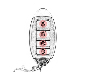 Codice di apprendimento fisso Clone telecomandato 433MHZ dell'apri della porta del Garage di 4 bottoni universali per la porta del Garage del portone dell'automobile dei gadget