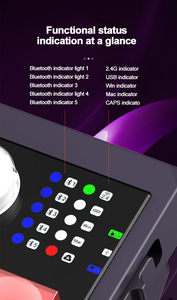 Oem personalizado BT Mini teclado comercial programable de aluminio Teclado mecánico inalámbrico Teclado mecánico con retroiluminación