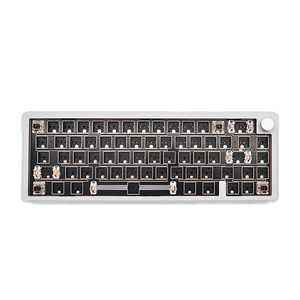 AL65 Mini Teclado mecánico para juegos Kit de aluminio Barebones inalámbrico 3 modos con perilla Base de teclado personalizada - Product Image 1