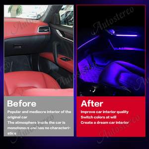 สำหรับ Maserati ระบบไฟ LED อัตโนมัติ,ไฟ LED สร้างบรรยากาศในรถยนต์หลอดไฟตกแต่ง64 Col - Product Image 5