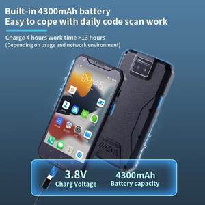 Mobil bilgisayar barkod tarayıcı 5000mAh el sağlam Android 13 <span class=keywords><strong>PDA</strong></span> 4G Wi-Fi veri RFID envanter 1D/2D/QR envanter tarayıcı - Product Image 4