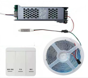 WS2811 koşu LED şerit işık 24V ev dekorasyon için RF dokunmatik Panel denetleyicisi ile LED - Product Image 3