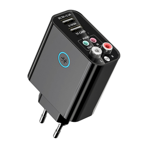 Transmisor receptor BT 5,0 2 en 1, adaptador de Audio inalámbrico RCA de 3,5mm, disco U/TF Play, compatible con Control de aplicación, Cargador USB - Product Image 1