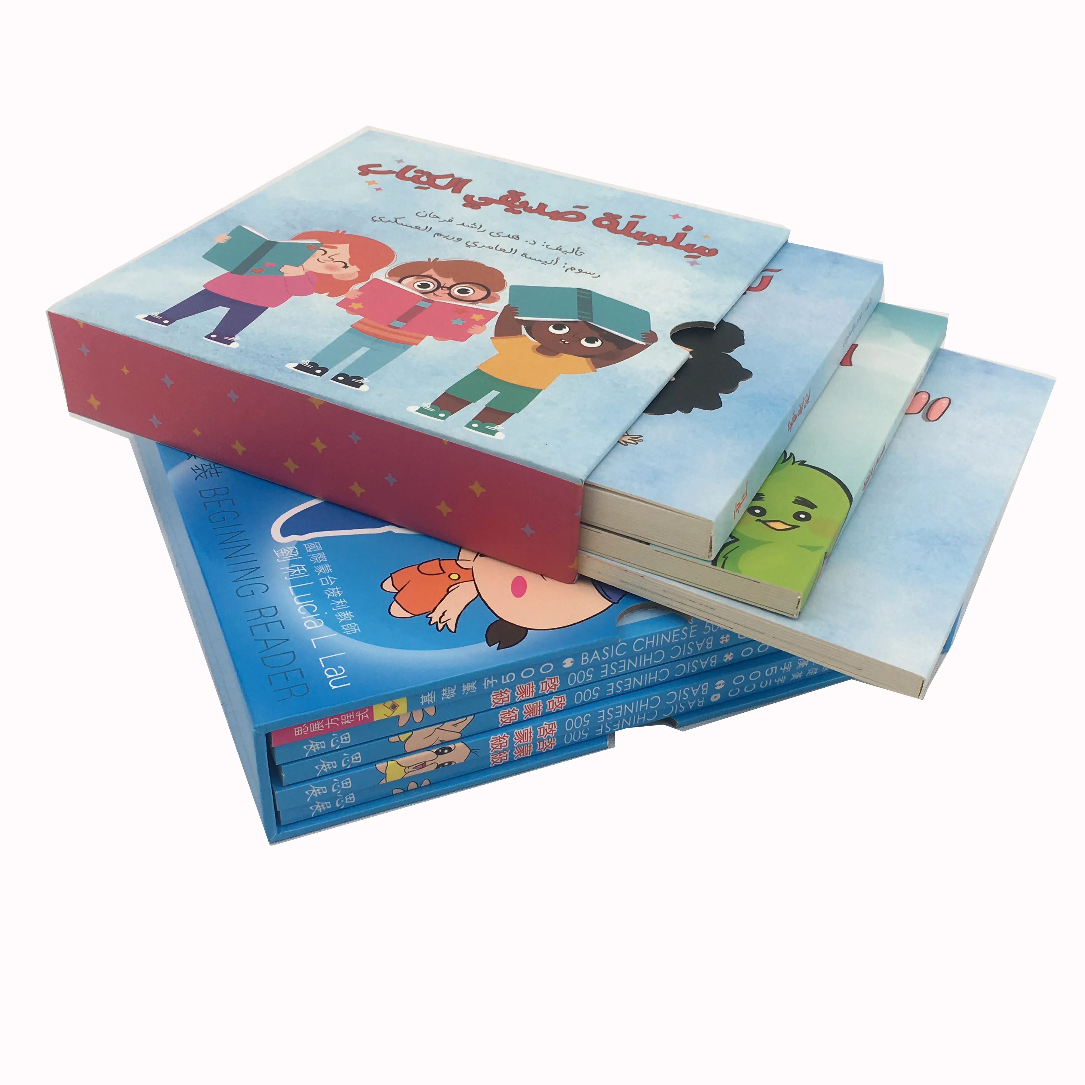 Libro da tavolo per bambini personalizzato touch and feel all'ingrosso che stampa libri di apprendimento inglese per bambini