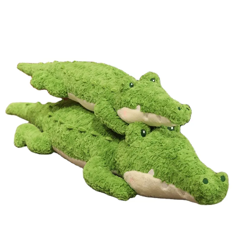 Vente chaude Animal En Peluche Crocodile En Peluche Jouet Grand Enfant En Peluche Oreiller Coussin Doux Pour Les Enfants