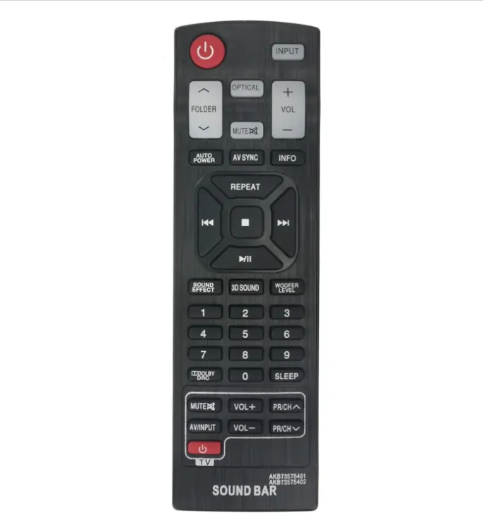 AKB73575402 AKB73575401 Control remoto de repuesto Compatible con LG Sound Bar Home Audio System NB3530A NB3730A NB3531A