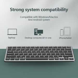 Charging <strong>2</strong>.4G + Dual-mode <strong>Keyboard</strong> Suitable for Desktop <strong>Computers</strong>, Notebooks, Tablets, Mobile Phones - Product Image 4