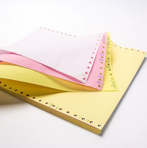 Precio de fábrica Papel de copia sin carbón continuo de 3 capas Factura por triplicado Formulario de impresión por ordenador Papel NCR