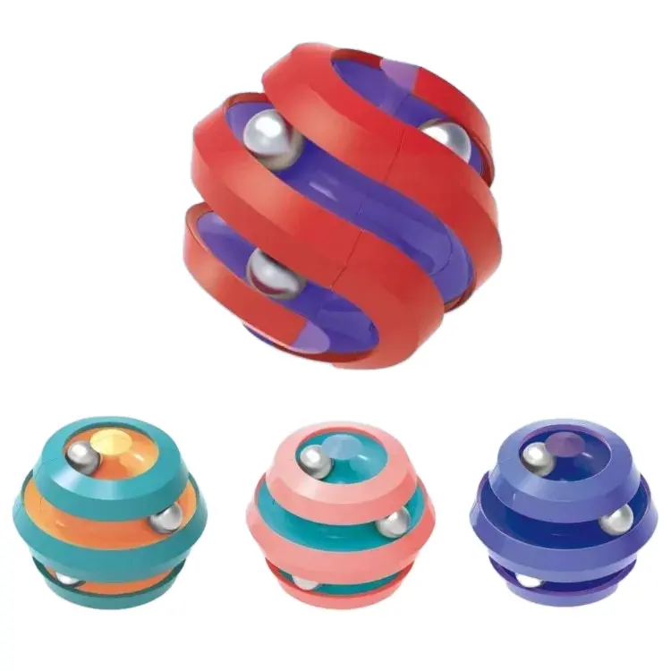 Gran oferta cubo mágico para aliviar el estrés, bolas orbitales, juguete Fidget Spiner para niños adultos