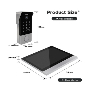 Smart Home 9-Zoll-Analog-Video-Türsprechanlage mit Sprach nachrichten tür für Villa - Product Image 4