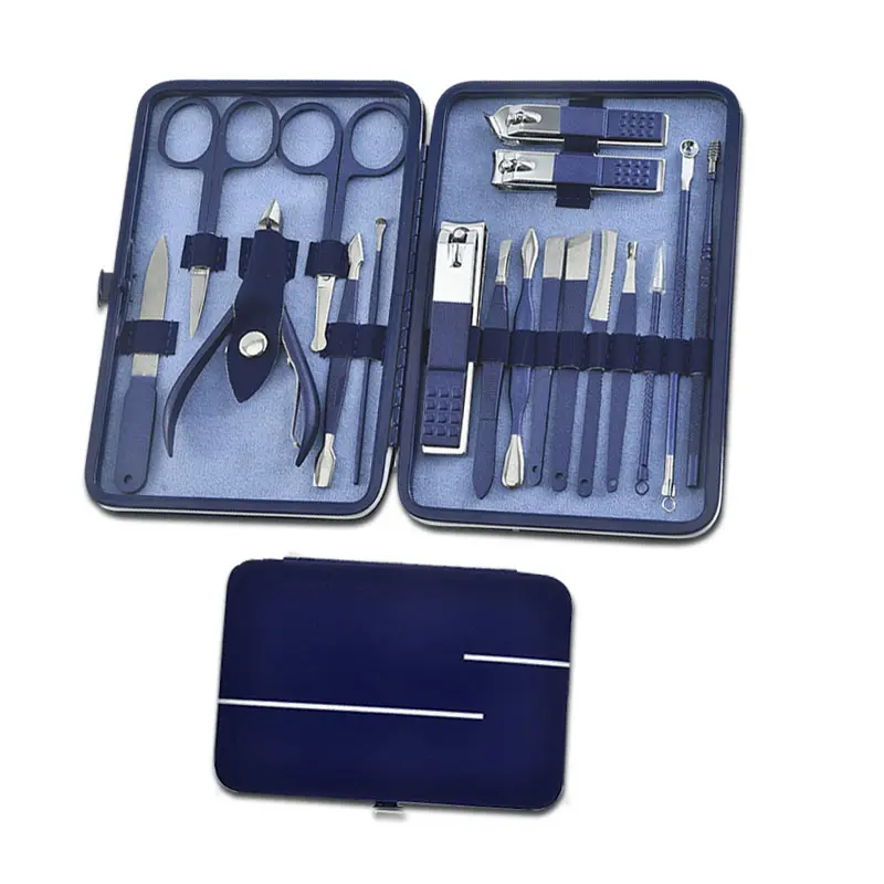 Kit de cortador de unhas para bebês e homens, novidade profissional personalizada para casa, conjunto de 18 peças para manicure e pedicure