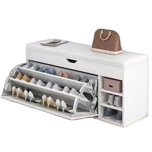 Sapateira para sala de estar, sapateira, prateleira para sapatos, armário, economizador de espaço, sapateira de madeira, prateleira para exibição - Product Image 1