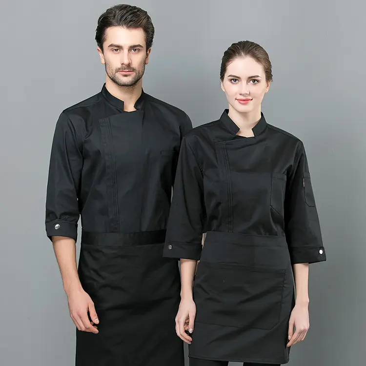 Vestes de chef pour hommes et femmes, vêtements de travail confortables et respirantes pour Chef de cuisine, hôtel, Restaurant, café, restauration, tenue de travail