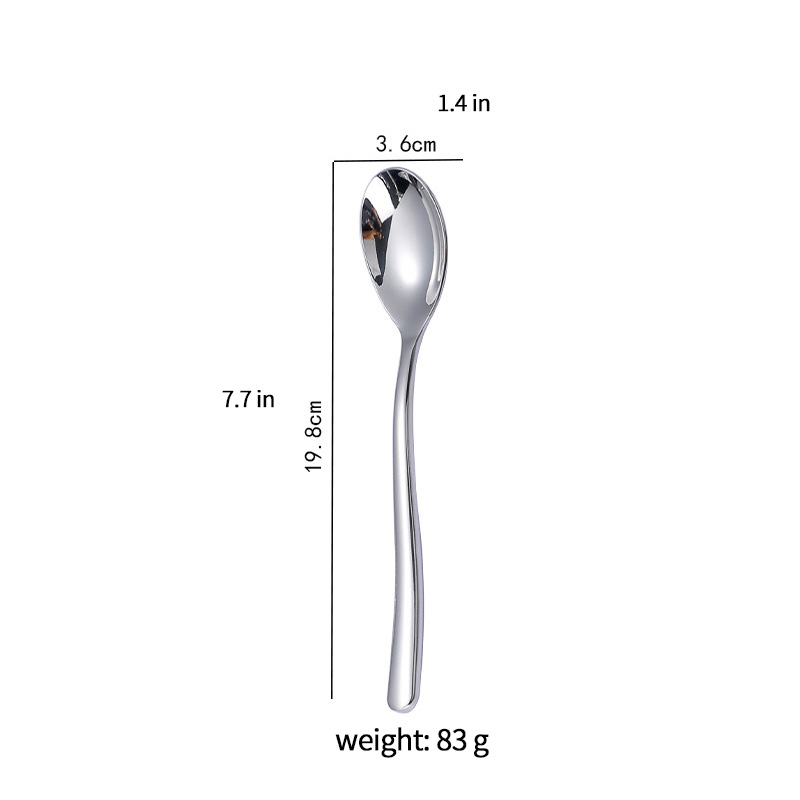 Cuillère à dessert en argent 19,6 cm (taille 2)