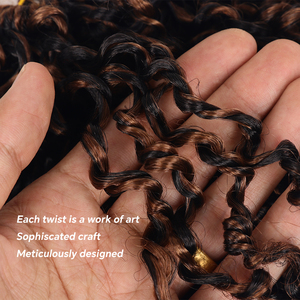 Alileader Fluffy tự nhiên 15 sợi/gói Mini yanky Xoắn móc tóc xoắn trước mùa xuân mini Xoắn ngắn Bob niềm đam mê Xoắn - Product Image 2