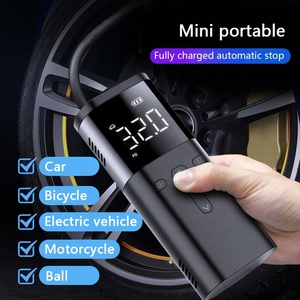 60W 11.1V 3 * 1800mAhバッテリーフル充電自動停止多機能ポータブルインテリジェントワイヤレスエアポンプ車用