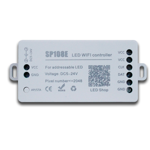 Светодиодный пиксельный контроллер SP108E, Wi-Fi, SP105E SP107E SP110E SPI BLE, музыкальный пиксельный контроллер для Пиксельной ленты WS2812 WS2811 - Product Image 3