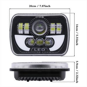 7 inch vuông <span class=keywords><strong>LED</strong></span> tự động làm việc ánh sáng đèn pha 9V-36V 3030 Chip công suất cao Diecast Nhôm Nhà ở tại chỗ/lũ chùm ánh sáng - Product Image 3