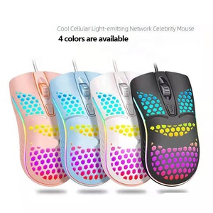 Cavo cablato Gaming 7 respirazione LED retro luce ottica Mouse USB Computer svuotato Mouse Laptop Desktop 4D PC uso domestico ufficio - Product Image 5