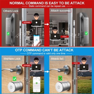 ODM avrupa anahtarsız parmak izi akıllı kilit silindir Tuya BT Zigbee TTlock App Alexa Google ev <span class=keywords><strong>WiFi</strong></span> dijital akıllı kapı kilidi - Product Image 6