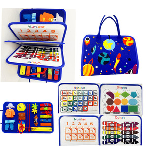 Lernspiel zeug für Kinder Filz beschäftigt Board Early Education Function Board Kinderspiel zeug Intelligenz Filz Learning Board - Product Image 3