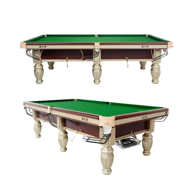 Mesa de billar de tamaño estándar de torneo de 8 pies y 9 pies, pizarra, Material de madera maciza, precio barato de fábrica