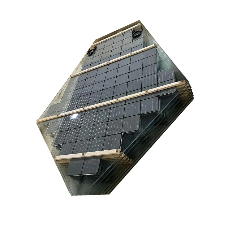 Hot Sale High Power Bipv Solar Roofing Tile Photovoltaic Solar Panel Tiles 450W glas solar panel