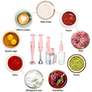 Ev aletleri daldırma Blender mikser 250W iki hızlı elektrikli el blenderi seti 4 in 1 el Blender - Product Image 3
