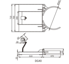 340kg <strong>Manual</strong> Drum Lifter at Factory Price