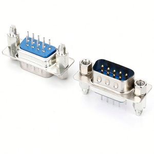 D-SUB 9Pin ตัวเชื่อมต่อตัวผู้ปลั๊ก DB9ชนิด V/T ปลั๊กเสียบ4-40 # NUT DB 9สำหรับ PCB - Product Image 1