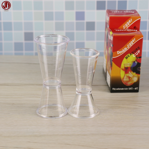 Fabrika doğrudan gıda sınıfı PC plastik Jigger kokteyl Shaker, Barware ölçüm Mix aracı - Product Image 3