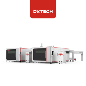 Высокомощный коврик DXTECH-серия, две автоматические погрузки и разгрузки, закрытый инструмент для лазерной резки стали, цены - Product Image 1