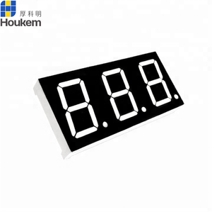 0.8นิ้ว3หลัก7ส่วน LED โมดูลแสดงผลสีเหลืองอำพัน