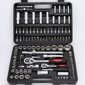 CR-Vハンドツールボックスセット1/4 \ "ラチェットレンチソケットツールキット家庭用ワークショップおよび自動車用カスタマイズ可能なOEMハードケース - Product Image 6
