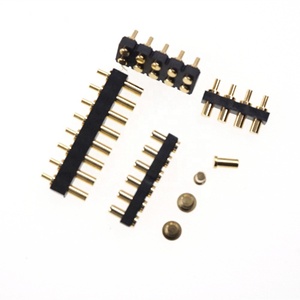 OEM Contact Pad SMD Through Hole <strong>Socket</strong> Female Spring Loaded Pogo <strong>Pin</strong> Gold Plated Brass Materials