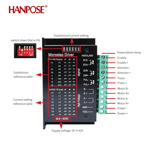HANPOSE TB6600 mise à niveau s109aftg pilote pour moteur pas à pas NEMA 17 / NEMA 23 tb6600 contrôleur de pilote pas à pas pour cnc - Product Image 3