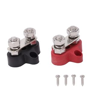 Bus Bar 200A Battery 5/16&quot; <strong>Dual</strong> Studs 12 Volt Terminal Block <strong>Busbar</strong> Junction Block for Auto Car Marine Boat - Positive&amp;Negative - Product Image 2
