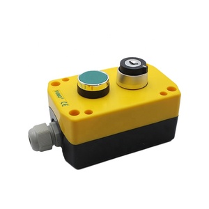 SDL16-JBPC2AD scatola di controllo di 2 fori con la scatola di controllo verde dell'interruttore a chiave della scatola di pulsante a filo - Product Image 3