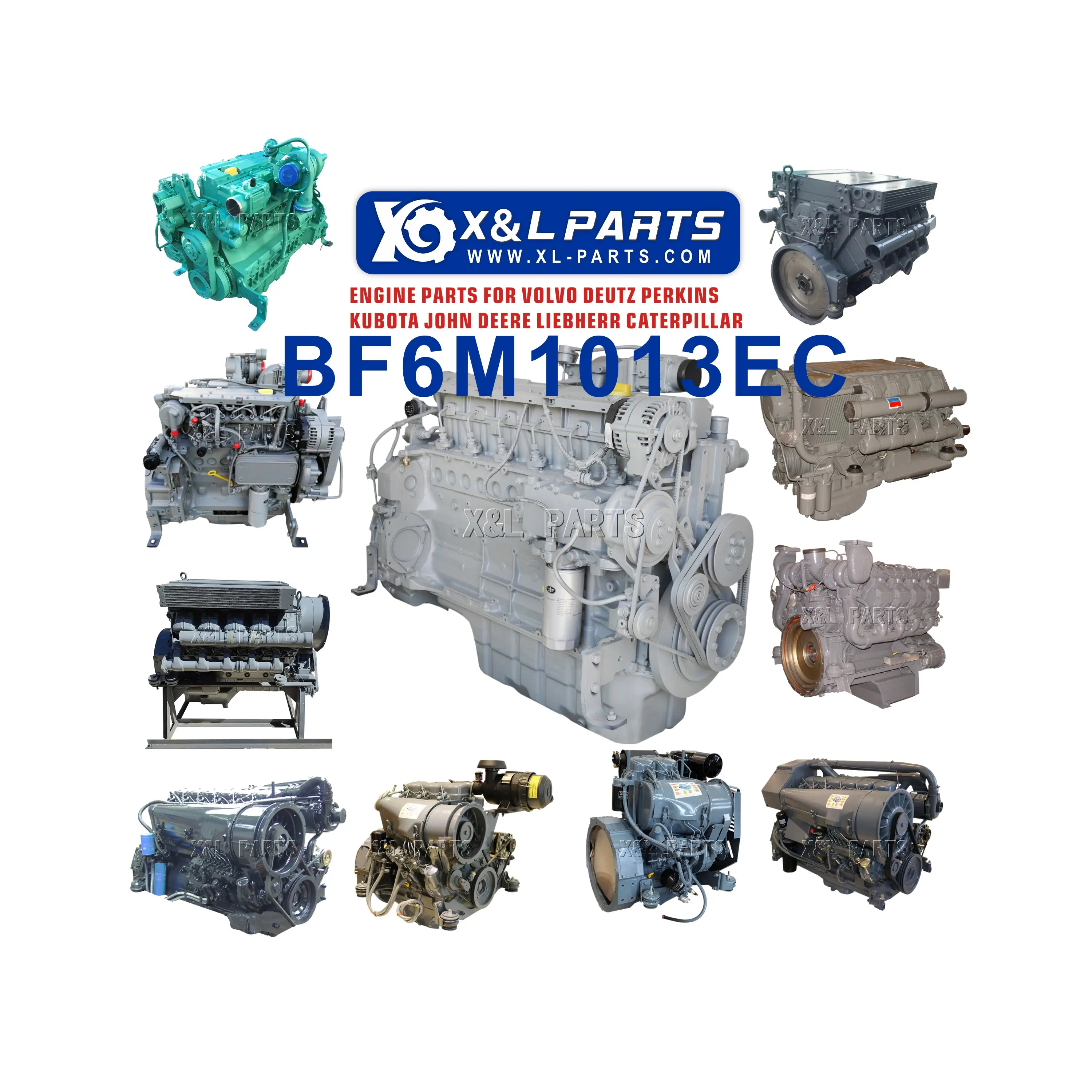 Motor diesel refrigerado a água de 6 cilindros para máquinas de construção BF6M1013 BF6M1013 BF6M1013EC para motor diesel Deutz