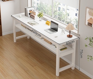Tribesins Modern <strong>Design</strong> <strong>Computer</strong> Desk, High-quality Office <strong>Computer</strong> Desk with Rack, Game Desk - Product Image 6