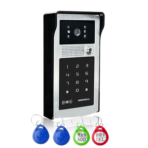 Anjielo, alta calidad, seguridad para el hogar, videoportero con cable, cámara de vídeo RFID, sistema de intercomunicación para teléfono, tarjeta de soporte, desbloqueo con contraseña