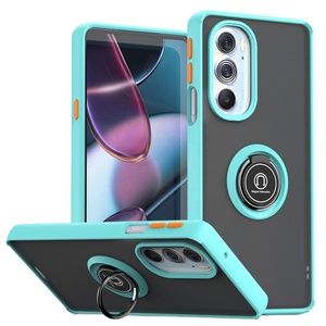 2022 Motorola Edge X30/X30 Pro/Plus uyumlu 2-in-1 manyetik telefon kılıfı kabuk 2-in-1 telefon kapağı halka tutucu ile arka kapak - Product Image 1
