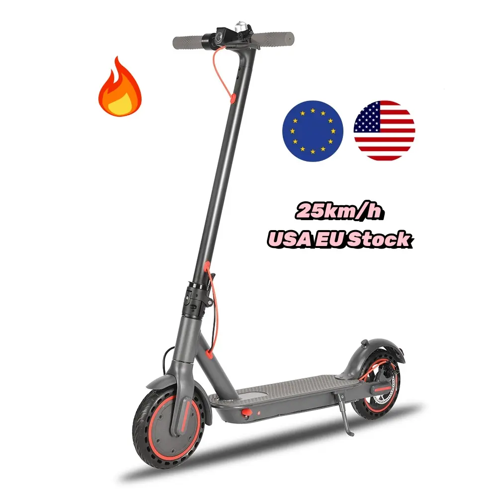 Ucuz iki tekerlek sıcak 25 km/h 48v 36v 350w m365 uzun menzilli yüksek hızlı yetişkin elektrikli scooter 350w 8.5 inç